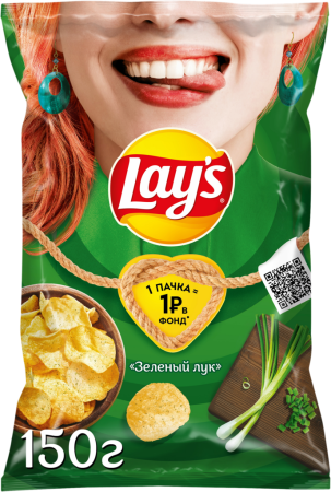 Чипсы LAYS Молодой зеленый лук